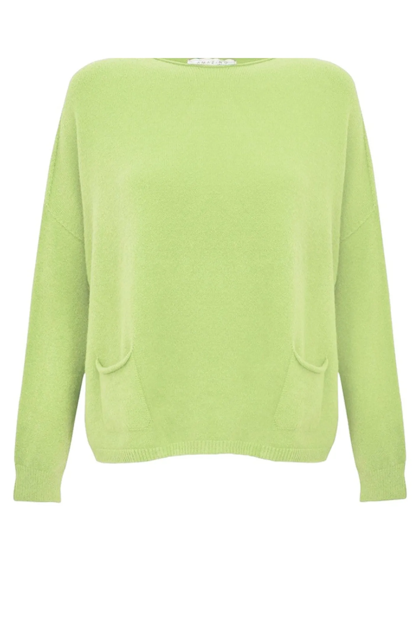 Amazing Woman Jodie Fine Knit 2 Front Pocket Jumper