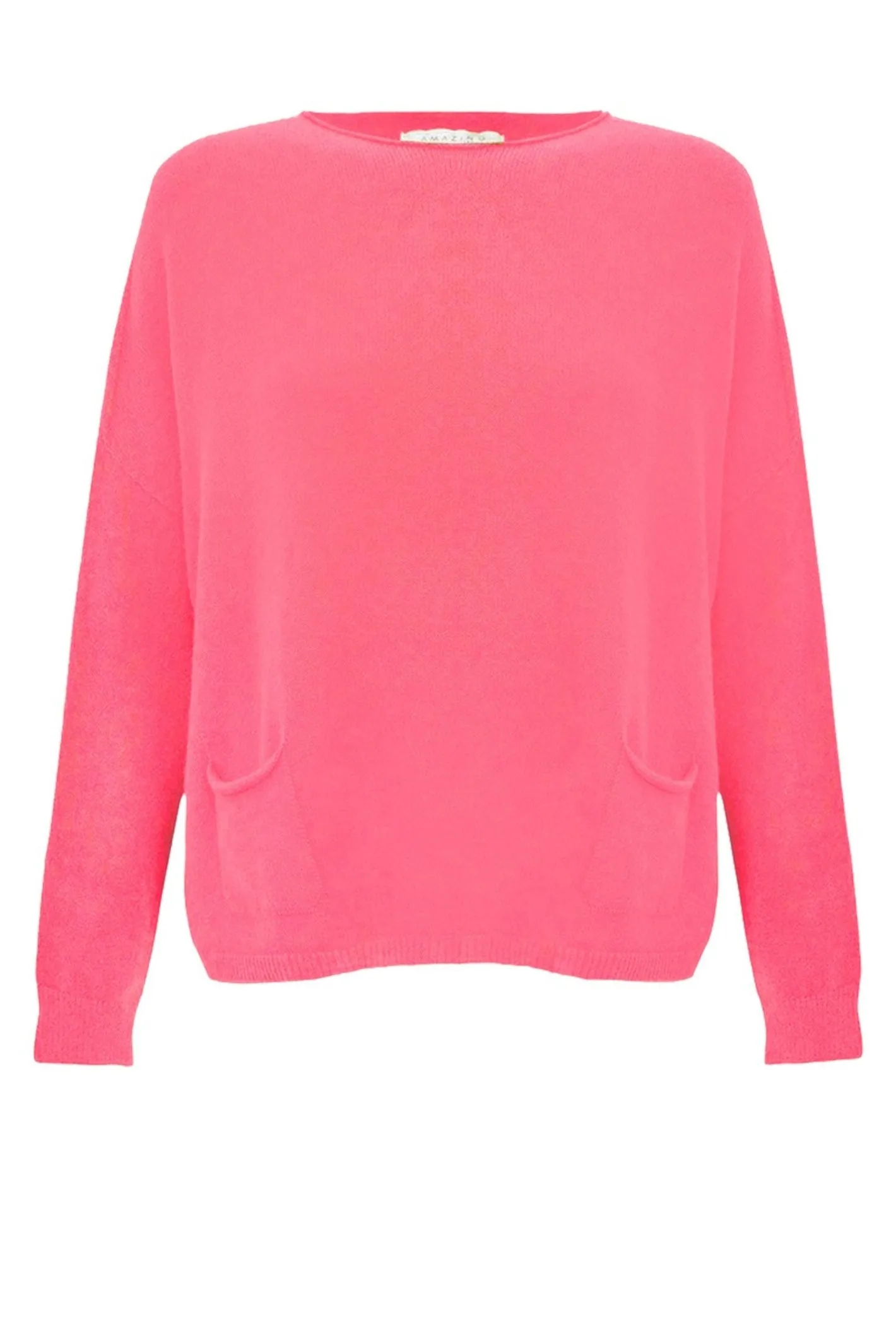 Amazing Woman Jodie Fine Knit 2 Front Pocket Jumper