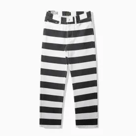 Black and White Striped Pants