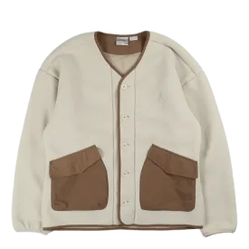 Boa Fleece Cardigan Natural