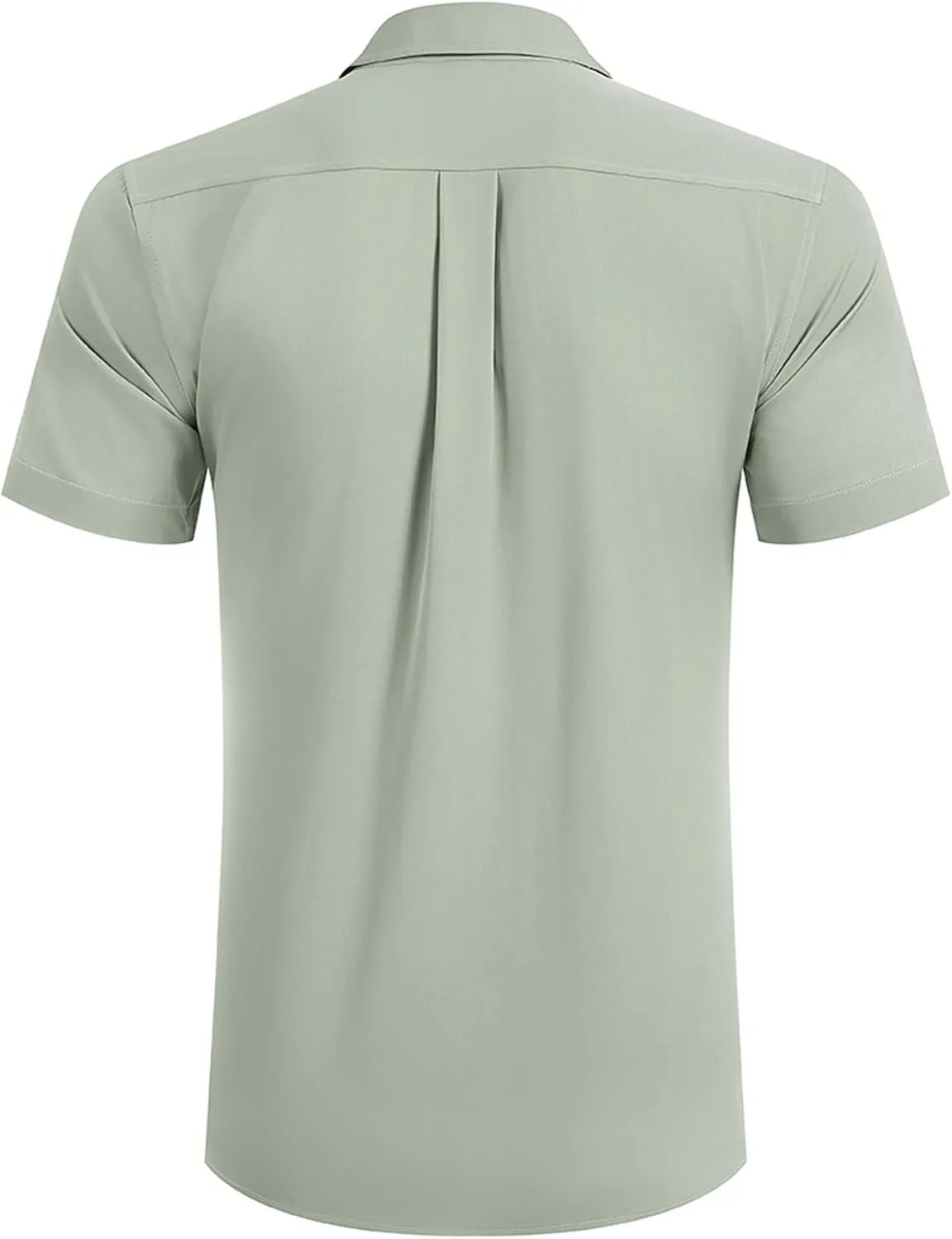COOFANDY Mens Short Sleeve Dress Shirts Stretch Wrinkle Free Button Down Shirt Casual Summer Top