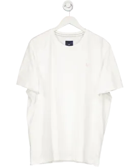 Crew Clothing Company White Round Neck Tee UK XXL