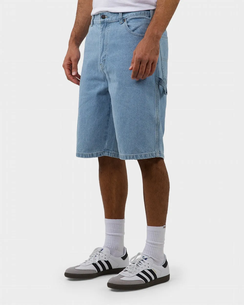 Dickies 11" Relaxed Fit Carpenter Denim Shorts - Light Indigo