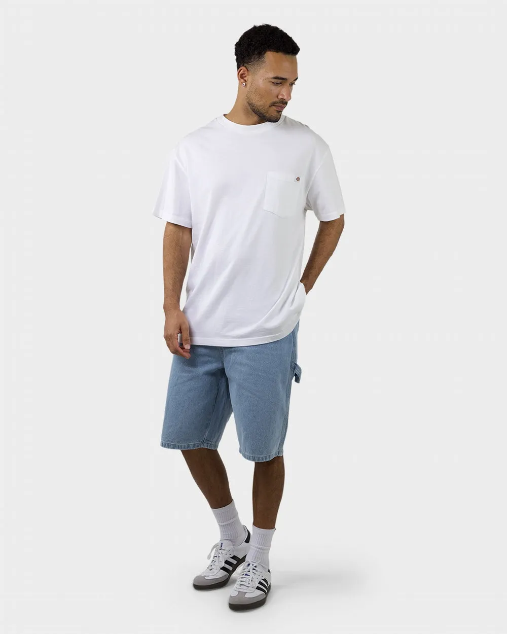 Dickies 11" Relaxed Fit Carpenter Denim Shorts - Light Indigo