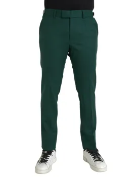 Dolce & Gabbana Green Wool Chino Pants