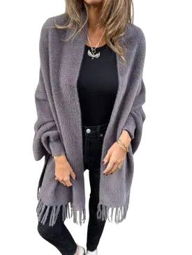 Elena | Elegant Wrap Sweater with Long Sleeves