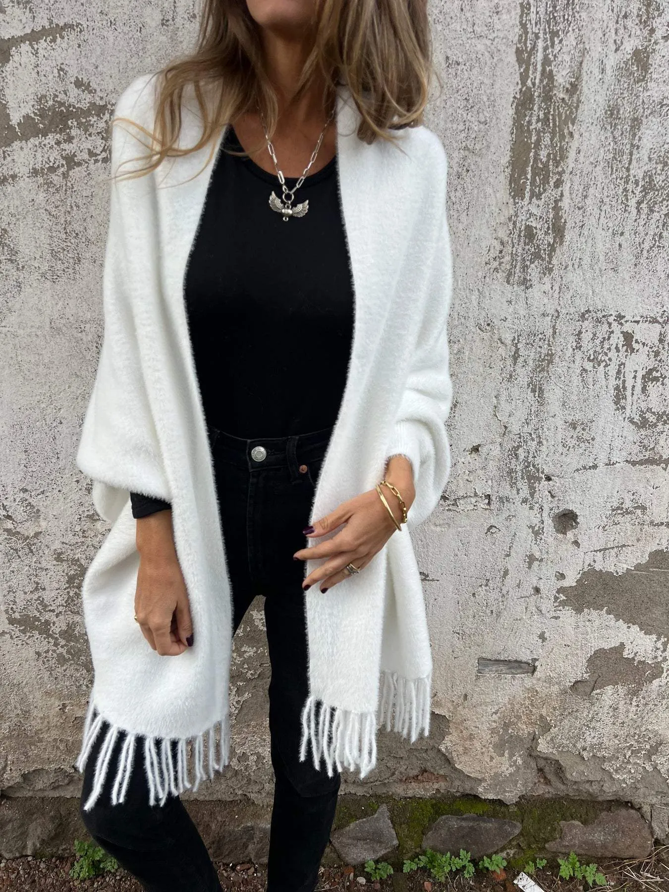 Elena | Elegant Wrap Sweater with Long Sleeves