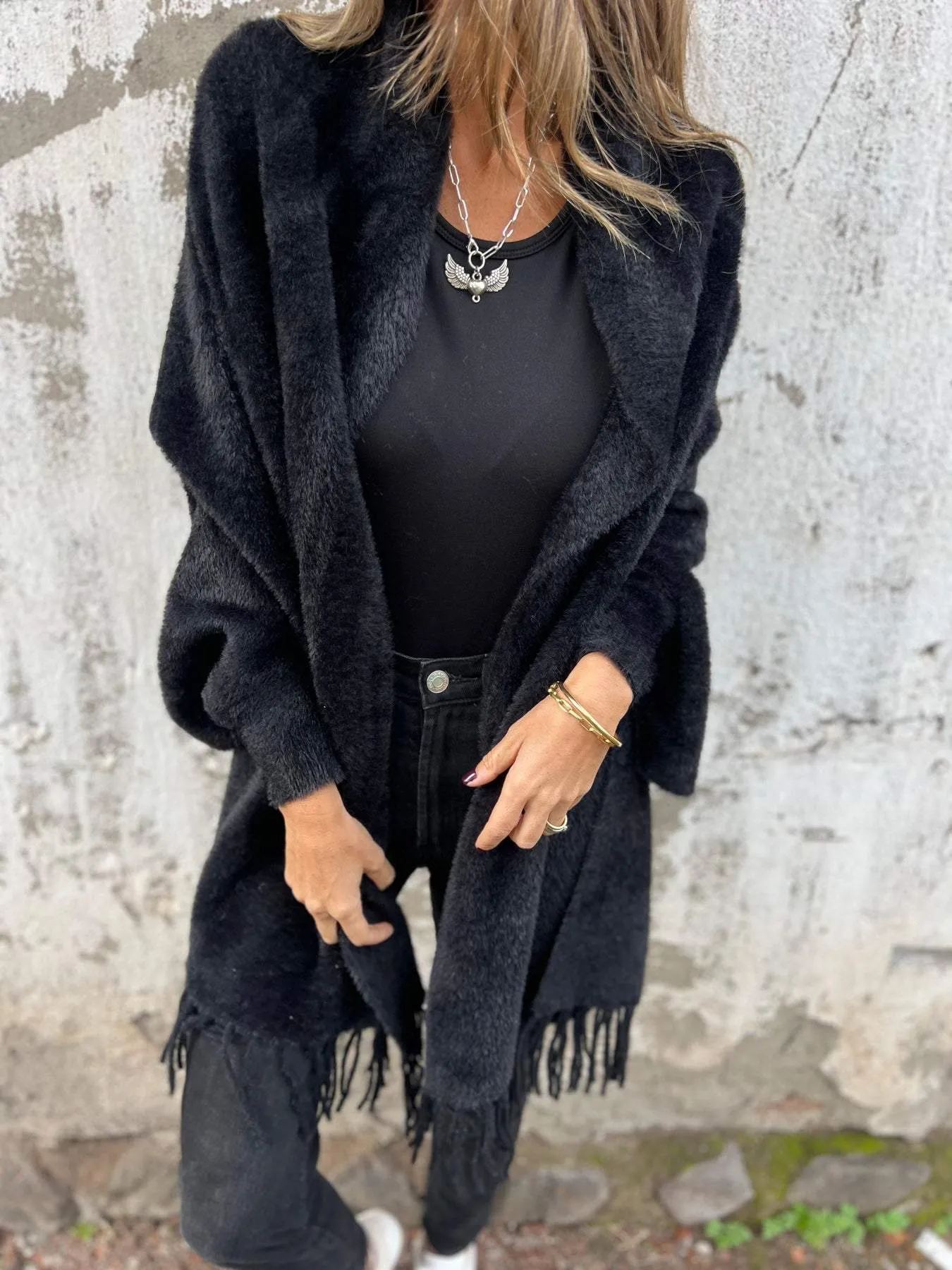 Elena | Elegant Wrap Sweater with Long Sleeves