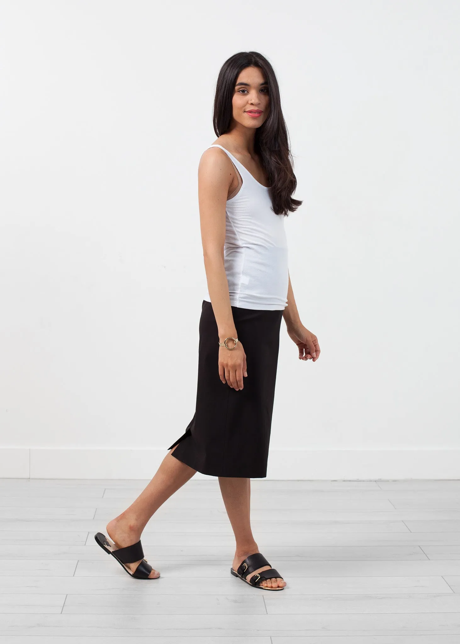 Feather Ribbed Tank - Fashionable Choice