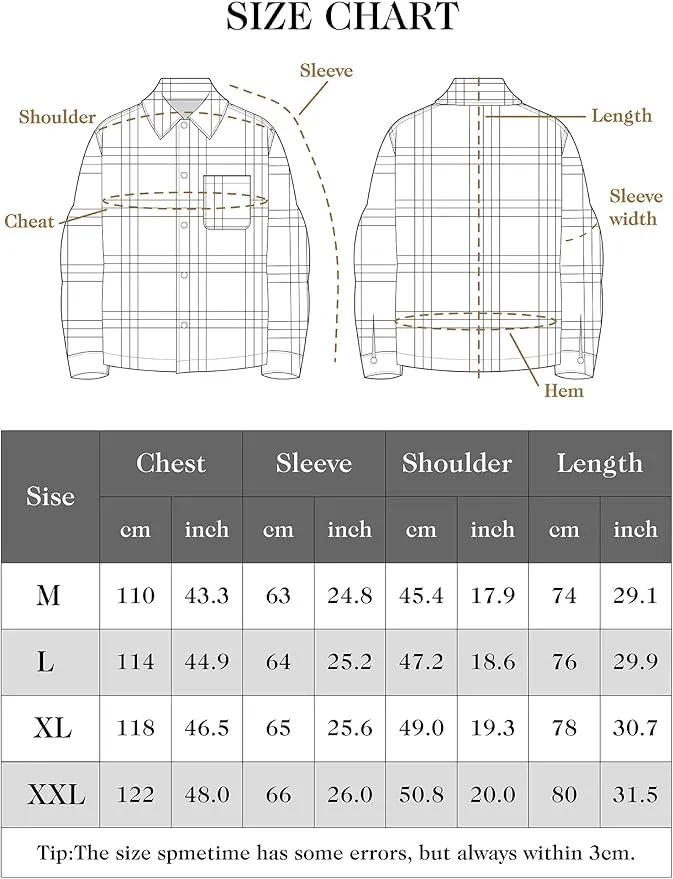 Flannel Plaid Jacket - Warm and Cozy