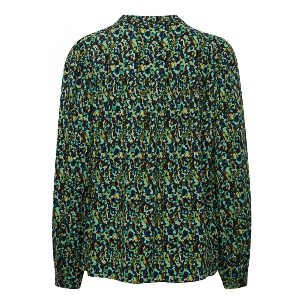 FRANSA<BR>
Jio Blouse<BR>
Green<BR>