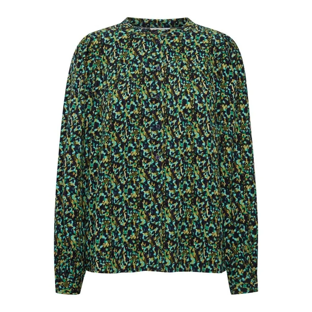 FRANSA<BR>
Jio Blouse<BR>
Green<BR>