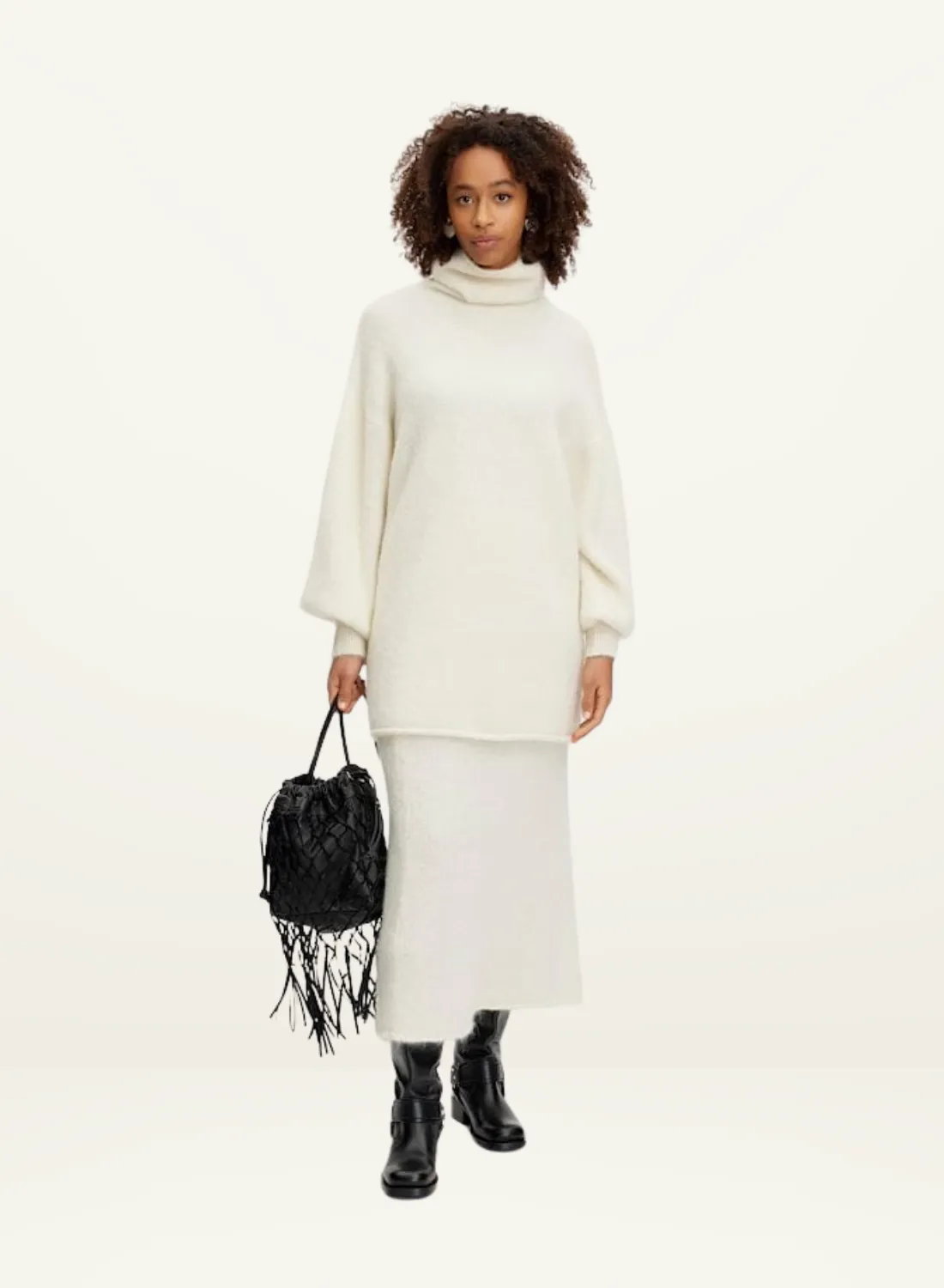 Gestuz Posiagz Skirt in IVORY