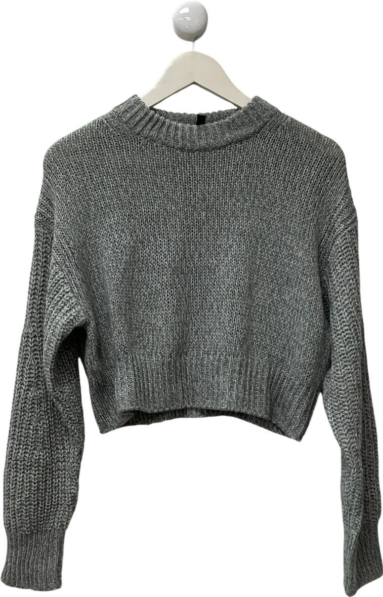 H&M Grey Knitted Jumper UK M