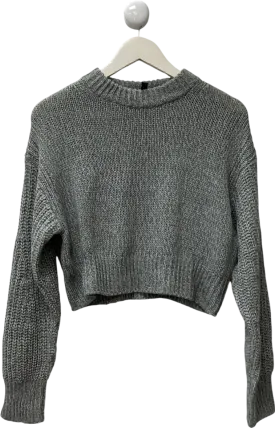 H&M Grey Knitted Jumper UK M