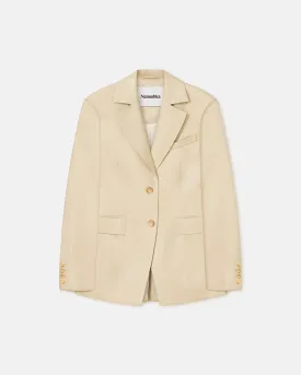 Hathi - Okobor™Alt-Leather Blazer - Hay