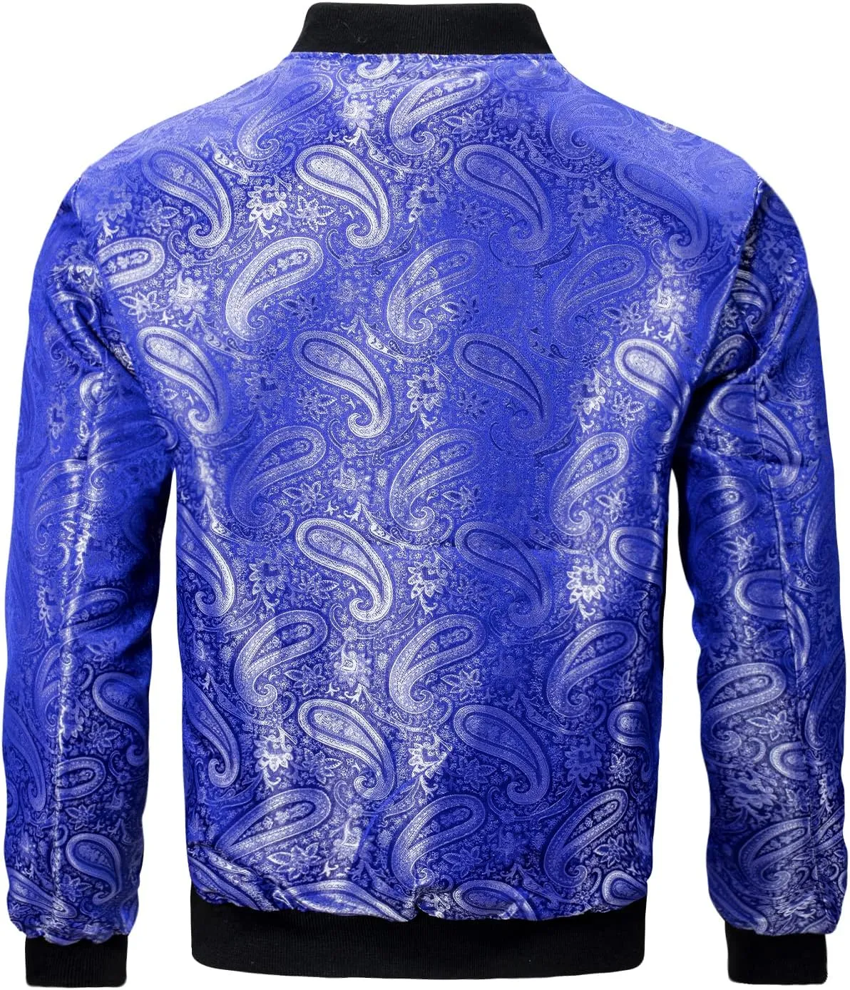 Hi-Tie Paisley Jackets for Men Lightweight Windbreaker Jacket Zipper Coat with Pockets