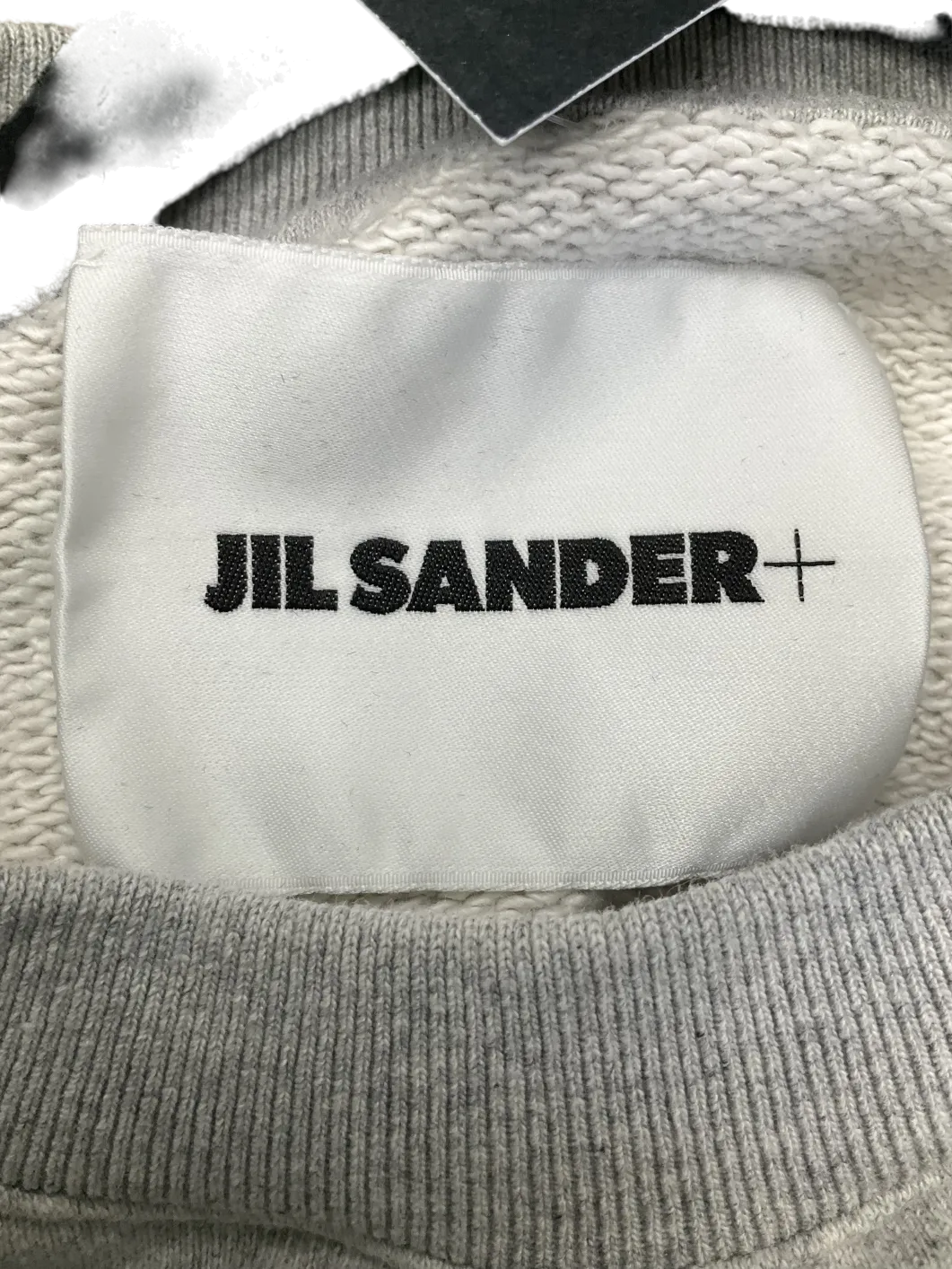 Jil Sander Grey Small Logo Sweatshirt UK XS