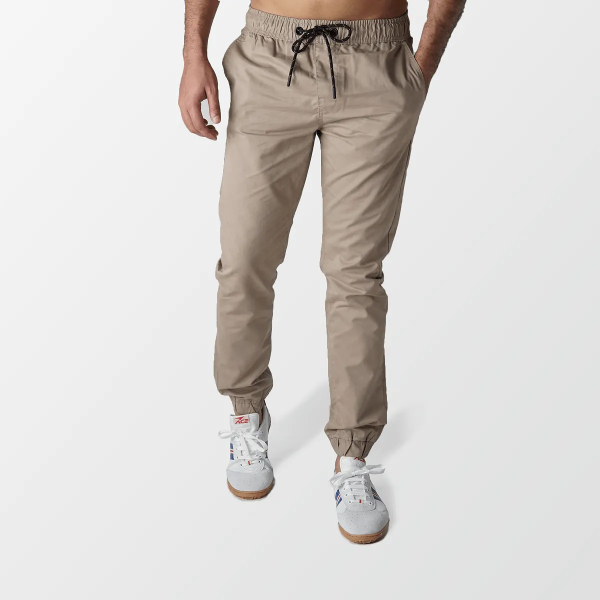 Khaki Jogger Pants Slim fit