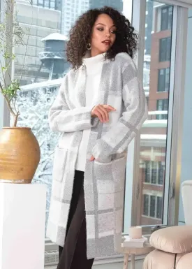 Long Plaid Cardigan | SALE! Take 20% Off