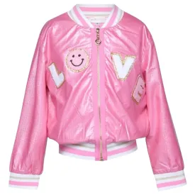 LOVE PATCHES LIGHTWEIGHT BOMBER JACKET