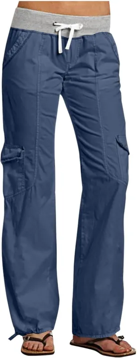 Low Rise Pants for Women, Cargo Pants Women, Casual, Drawstring, Straight Leg, Hiking Pants, Y2k, Trendy Trousers
