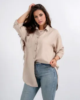 Oversized Linen Shirt