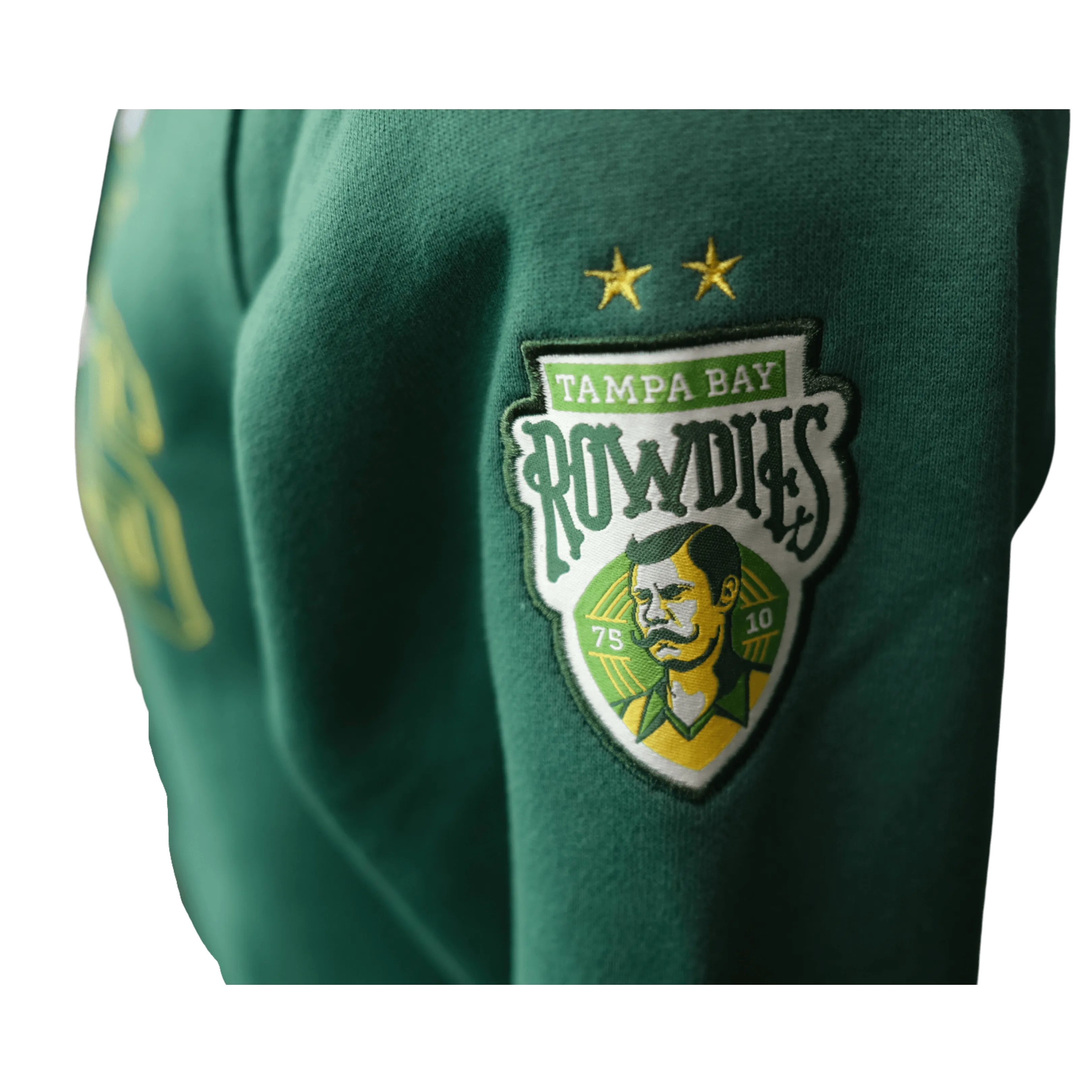 Rowdies Sport Design Sweden Green Two Star Full Zip Hoodie