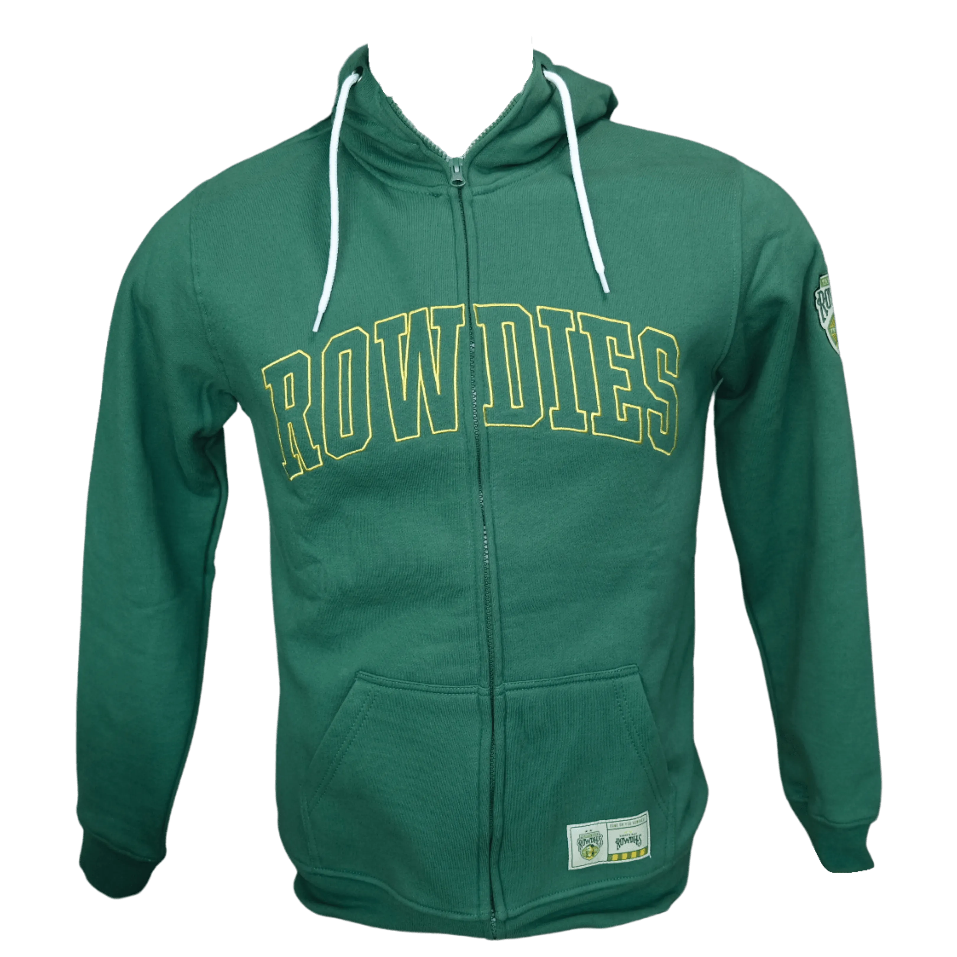 Rowdies Sport Design Sweden Green Two Star Full Zip Hoodie