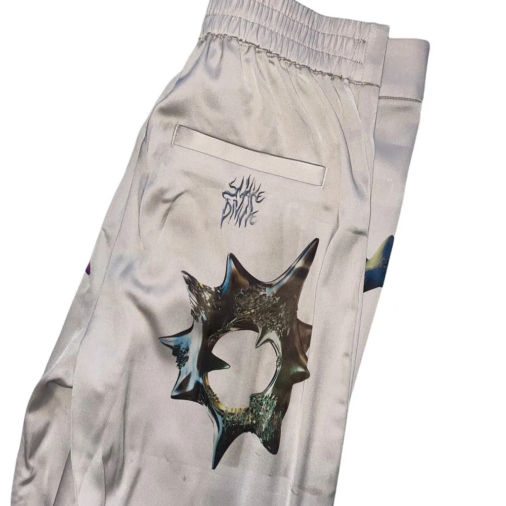 strange dunes silk pants