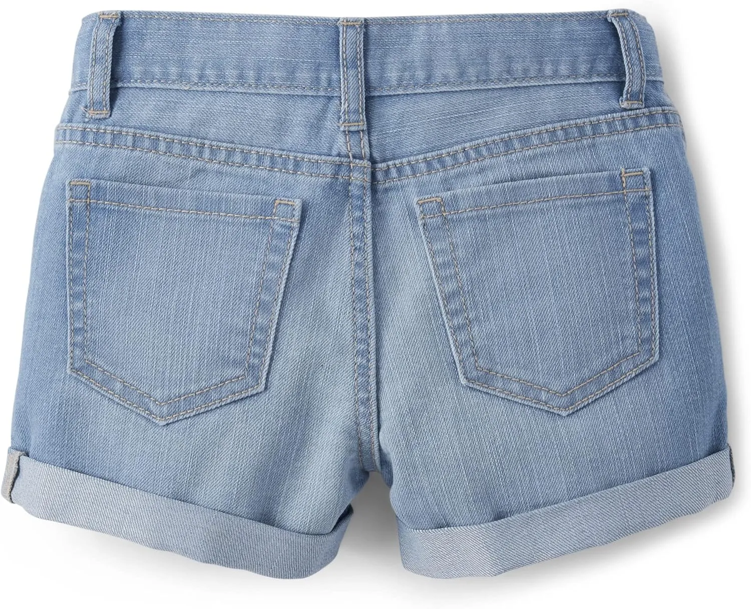 The Children's Place Girls Roll Cuff Denim Shortie