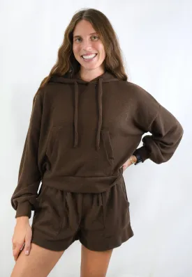 Travel Time Brushed Knit Shorts
