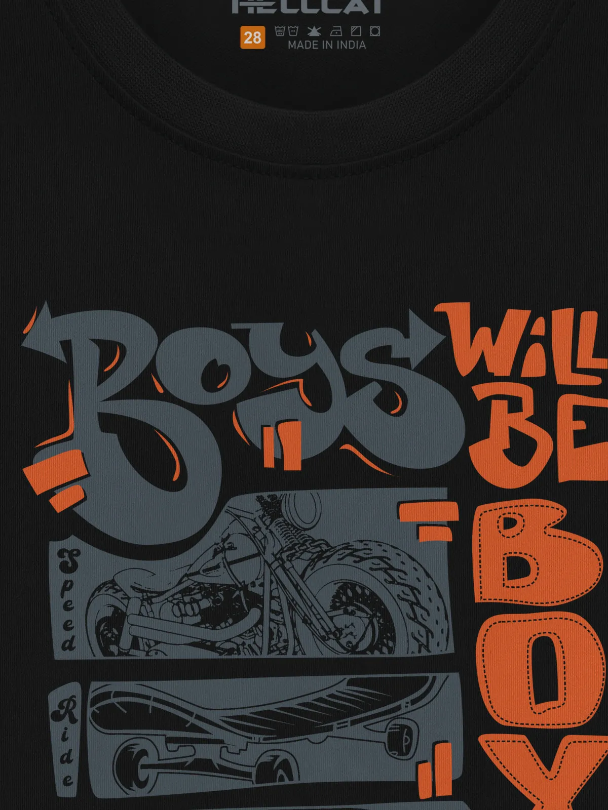 Trendy Graphic Printed Typographic Cotton Blend Crew Neck / Round Neck Half Sleeve T-shirt for Boys - Pack 2