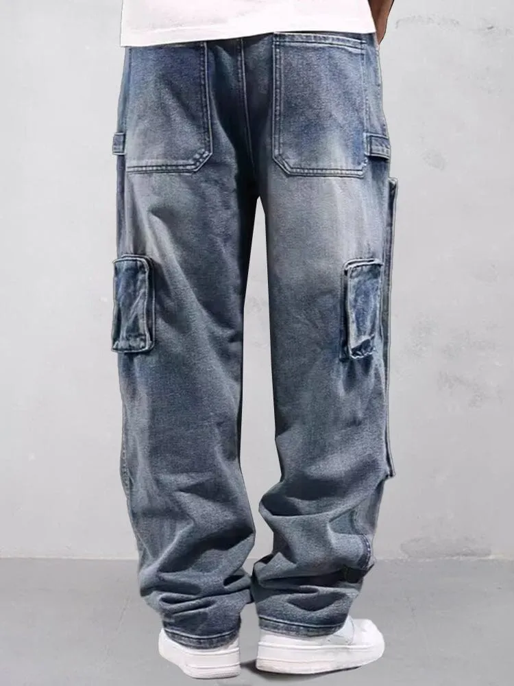 Utility Cargo Denim Jeans