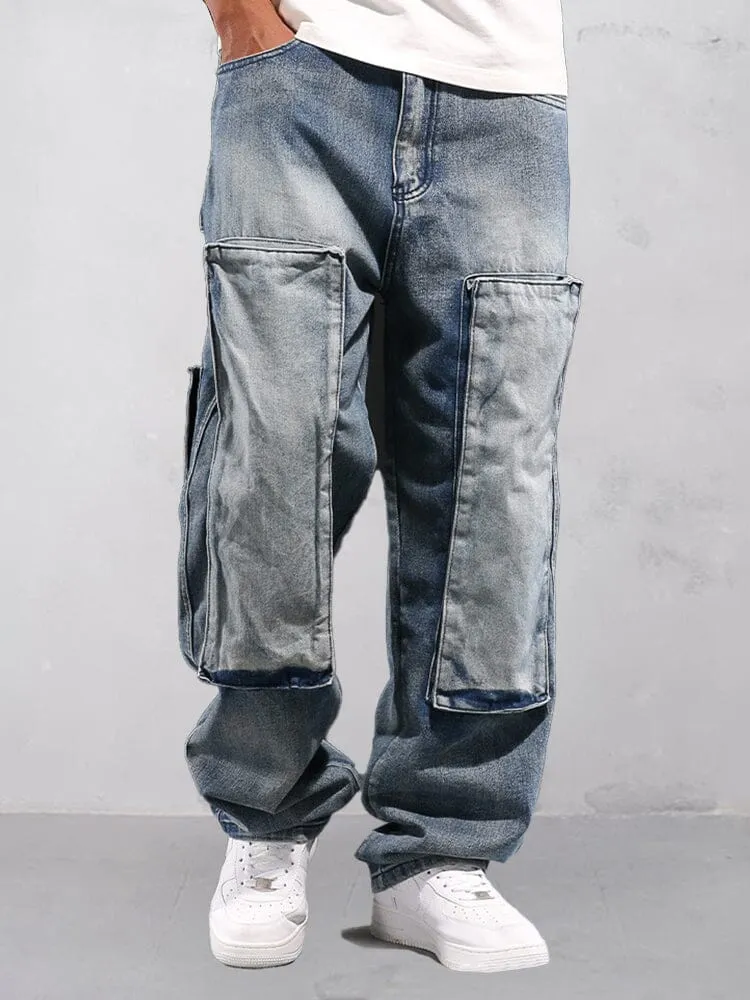 Utility Cargo Denim Jeans